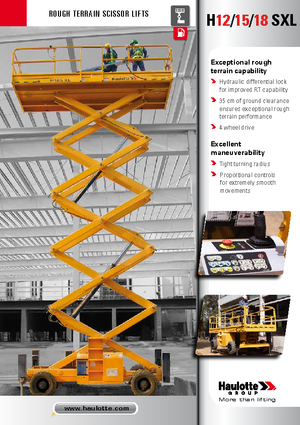 Nacelles ciseaux X su roues Haulotte H18 SXL