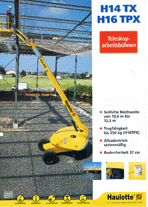 Nacelles télescopiques sur roues Haulotte H 16 TPX