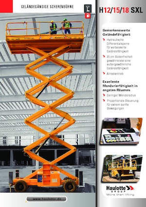 Nacelles ciseaux X su roues Haulotte H18 SXL