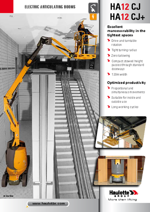 Nacelles à bras articulés sur roues Haulotte HA12 CJ