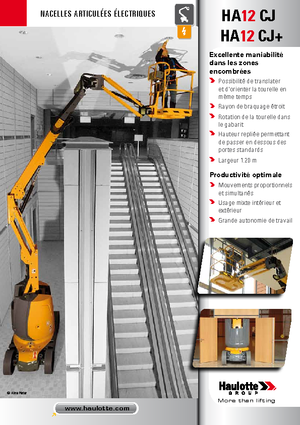 Nacelles à bras articulés sur roues Haulotte HA12 CJ