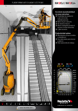 Nacelles à bras articulés sur roues Haulotte HA12 CJ