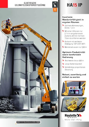 Nacelles à bras articulés sur roues Haulotte HA15 IP