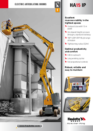 Nacelles à bras articulés sur roues Haulotte HA15 IP