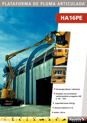 Nacelles à bras articulés sur roues Haulotte HA 16 PE