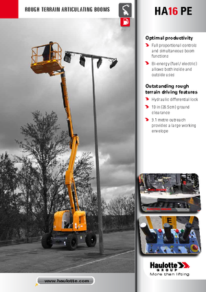 Nacelles à bras articulés sur roues Haulotte HA 16 PE