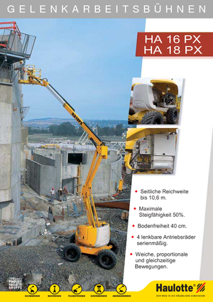 Nacelles à bras articulés sur roues Haulotte HA 16 PX