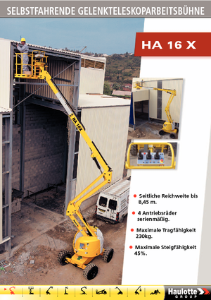 Nacelles à bras articulés sur roues Haulotte HA 16 X