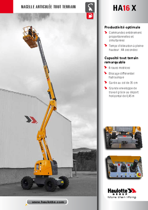 Nacelles à bras articulés sur roues Haulotte HA 16 X