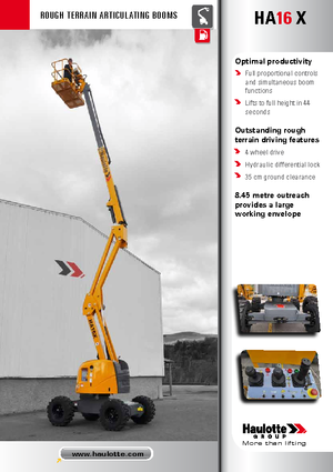 Nacelles à bras articulés sur roues Haulotte HA 16 X