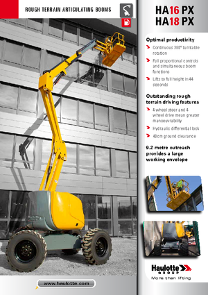 Nacelles à bras articulés sur roues Haulotte HA 16 PX