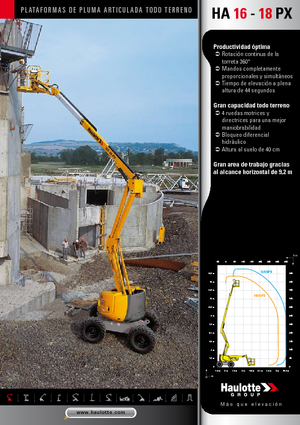 Nacelles à bras articulés sur roues Haulotte HA 16 PX