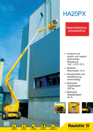 Nacelles à bras articulés sur roues Haulotte HA 20 PX