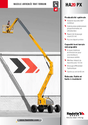 Nacelles à bras articulés sur roues Haulotte HA 20 PX