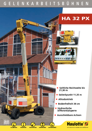 Nacelles à bras articulés sur roues Haulotte HA 32 PX