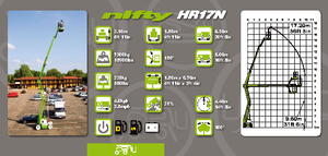 Nacelles à bras articulés sur roues Niftylift HR 17 N