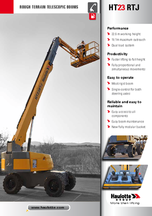 Nacelles télescopiques sur roues Haulotte HT23 RTJ O