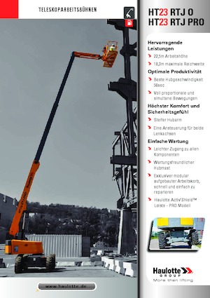 Nacelles télescopiques sur roues Haulotte HT23 RTJ PRO