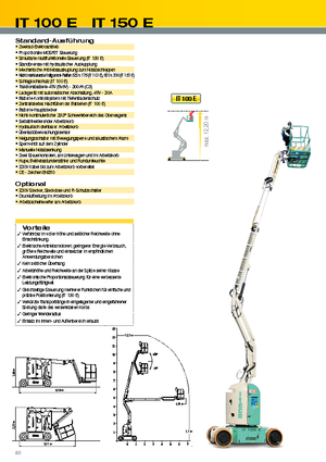 Nacelles télescopiques sur roues Imer IT 100 E