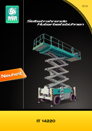 Nacelles ciseaux X su roues Iteco IT 14220 D