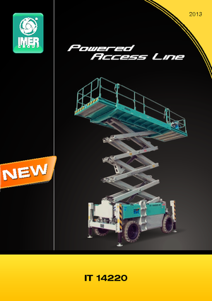 Nacelles ciseaux X su roues Iteco IT 14220 D