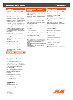 Nacelles à bras articulés sur roues JLG M450AJ