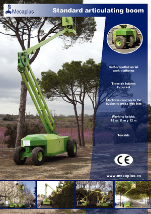 Nacelles à bras articulés sur roues Mecaplús MTP 12
