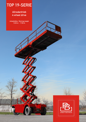 Nacelles ciseaux X su roues PB PB S175-19E 4x4