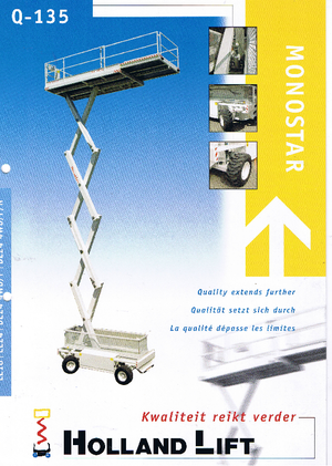 Nacelles ciseaux X su roues Holland-Lift Q 135 DL 24 4WD P/N