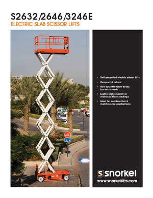 Nacelles ciseaux X su roues Snorkel S3246E