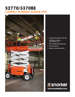 Nacelles ciseaux X su roues Snorkel S3370BE