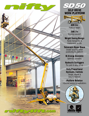 Nacelles à bras articulés sur roues Niftylift SD 50