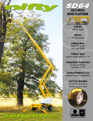 Nacelles à bras articulés sur roues Niftylift SD 64