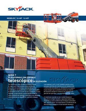 Nacelles télescopiques sur roues Skyjack SJ 45 T