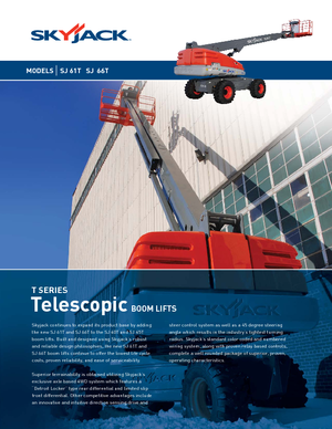 Nacelles télescopiques sur roues Skyjack SJ 66 T