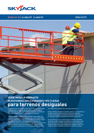 Nacelles ciseaux X su roues Skyjack SJ 6832 RT