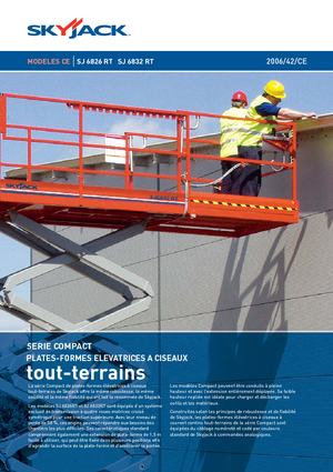 Nacelles ciseaux X su roues Skyjack SJ 6832 RT