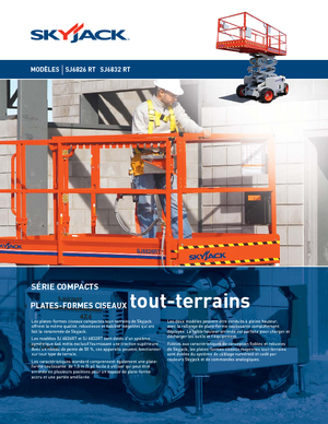 Nacelles ciseaux X su roues Skyjack SJ 6832 RT