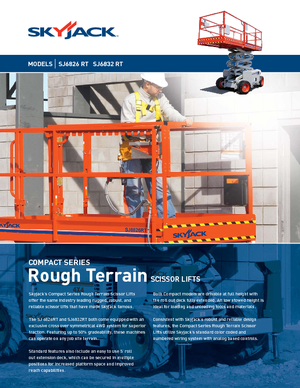 Nacelles ciseaux X su roues Skyjack SJ 6832 RT