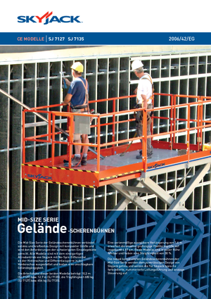 Nacelles ciseaux X su roues Skyjack SJ 7127