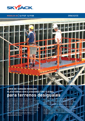 Nacelles ciseaux X su roues Skyjack SJ 7127