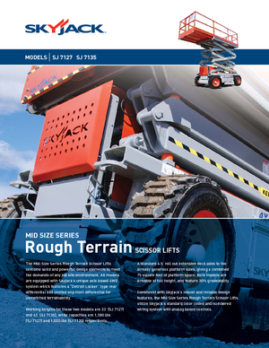 Nacelles ciseaux X su roues Skyjack SJ 7127