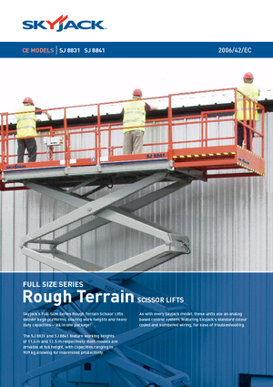 Nacelles ciseaux X su roues Skyjack SJ 8841