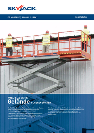 Nacelles ciseaux X su roues Skyjack SJ 8841