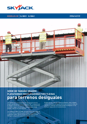 Nacelles ciseaux X su roues Skyjack SJ 8841