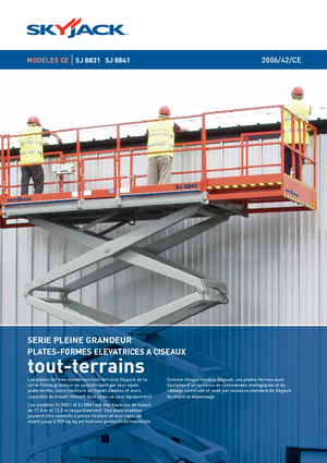 Nacelles ciseaux X su roues Skyjack SJ 8841