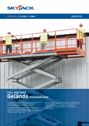 Nacelles ciseaux X su roues Skyjack SJ 8841