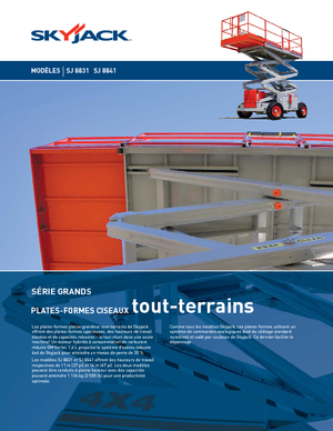 Nacelles ciseaux X su roues Skyjack SJ 8841