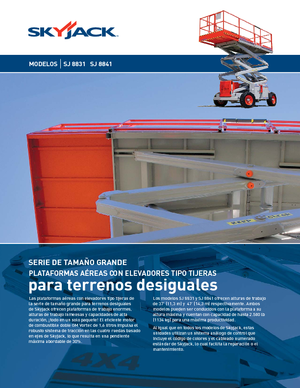 Nacelles ciseaux X su roues Skyjack SJ 8841