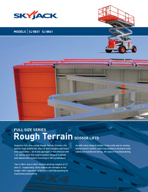 Nacelles ciseaux X su roues Skyjack SJ 8841